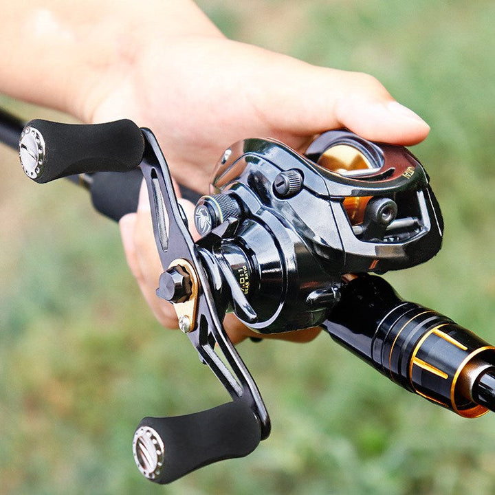 Experience the Ultimate Fishing Adventure with the Carbon Fiber Brake Pads Magnetic Centrifugal Fishing Reel