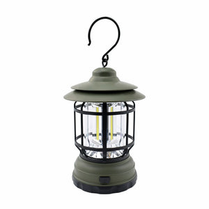 Illuminate Your Adventures with the Rechargeable Retro Revolving Camping Lantern